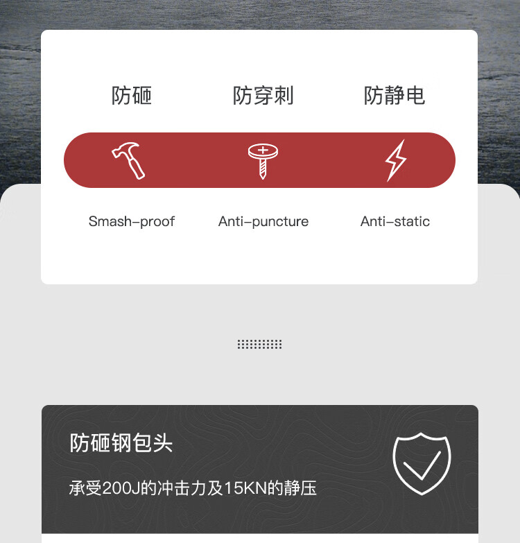 Honeywell霍尼韋爾SHQ323502 Q3防砸防刺穿防靜電安全鞋7